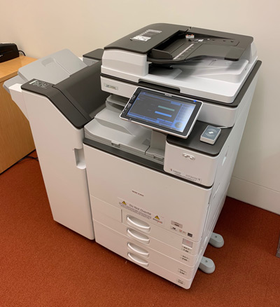 Photo of a large multi-function printer